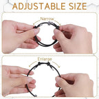4 pcs Window Breaker Bracelet, Glass Breaking Bracelet, Wrist Strap with Tungsten Carbide Bead Car Safety Escape Wristbands, 