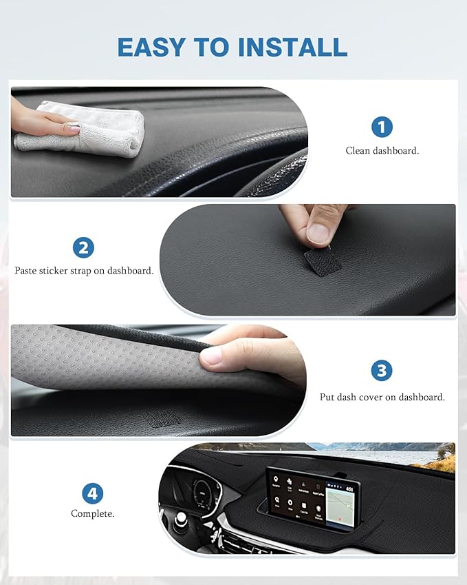 FIILINES Dash Cover for Acura MDX 2022-2024, Dashboard Mat Cover MDX Accessories Dash Cover Sunshade Nonslip Mesh Protector N
