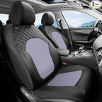 FLORICH Purple Seat Covers for Cars Front Seats Cover Mesh Leather Car Seat Covers Automotive Comfort & Protection Airbag-Com