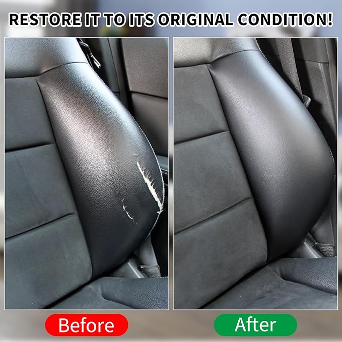Black Leather Recoloring Balm with 100ml Mink Oil,Leather Couch Scratch Remover,Leather Repair kit for Vinyl Furniture and Ca