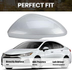 Left Driver Side Mirror Cover Caps Compatible with Chevrolet Chevy Cruze 2017 2018 2019 Replacement Rear view Mirrors Trim (Silver)