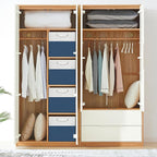 13x13 Storage Cube Bins 4Pack,Collapsible Cube Storage Organizer for Closet, Fabric Storage Box w/ Rope Handles, Foldable Sto