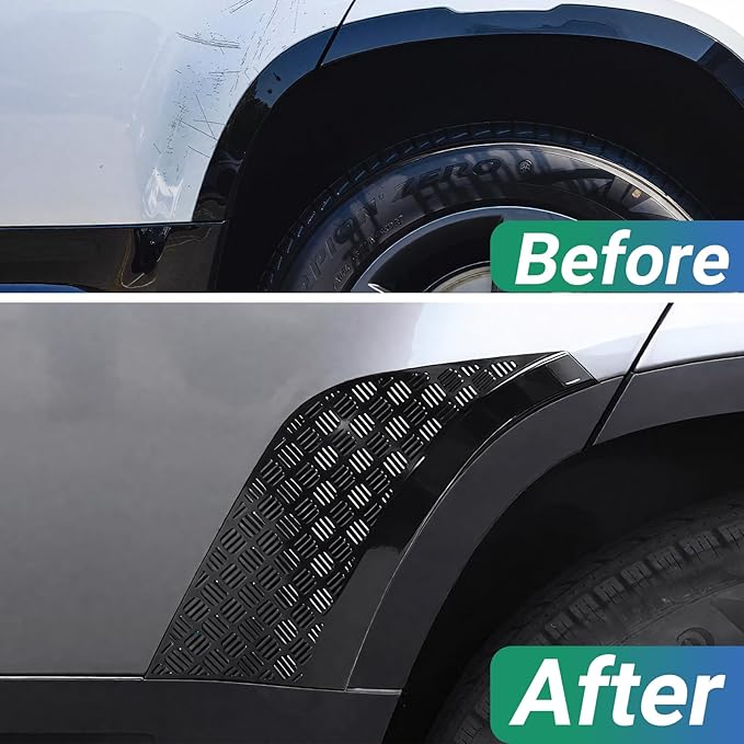 Rear Wheel Arch Covers for Land Rover Defender 2020-2025 | Gloss Black ABS Anti-Scratch Protection Cover Trim Kit |Defender 110 130 Accessories | Easy Installation| Decoration Armor