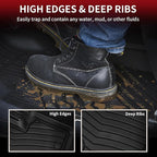 LASFIT Floor Mats & Cargo Mat for Mercedes Benz GLC 2016-2022 GLC300 / GLC350e / GLC43 AMG / GLC63 AMG (Not Fit Coupe), All Weather TPE Floor Liners Fit for GLC Car Mats, 1st & 2nd Row & Trunk Mat