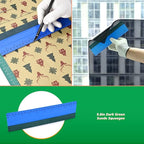 EHDIS Large Vinyl Squeegee Window Tint Tool 3PCS Big Size Felt Edge Wrap Scraper for Vinyl Graphic Decal Car Wrapping Applicator Wallpaper Smoothing (Blue)