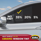 Gila® Heat Shield Elite™ 35% VLT Automotive Ceramic Window Tint DIY Advanced Heat Control Glare Control 2ft x 6.5ft (24in x 78in)