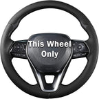Fit for Toyota Steering Wheel Cover, Car Steering Wheel Cover for Toyota Corolla(2020-2026) Rav4(2019-2025) Camry(2018-2024) Venza(2021-2024) Avalon(2019-2022) Accessories (Perforated Black)