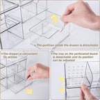 3 Tier Medicine Cabinet Organizer, Bathroom Medicine Cabinet Organizer with Removable Dividers, Narrow Makeup Organizer with 