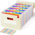 ABC life 26-Pocket Accordion File Organizer, Expanding File Folder, Letter/A4 Size Plastic Monthly Bill & Tax Receipt Holder 