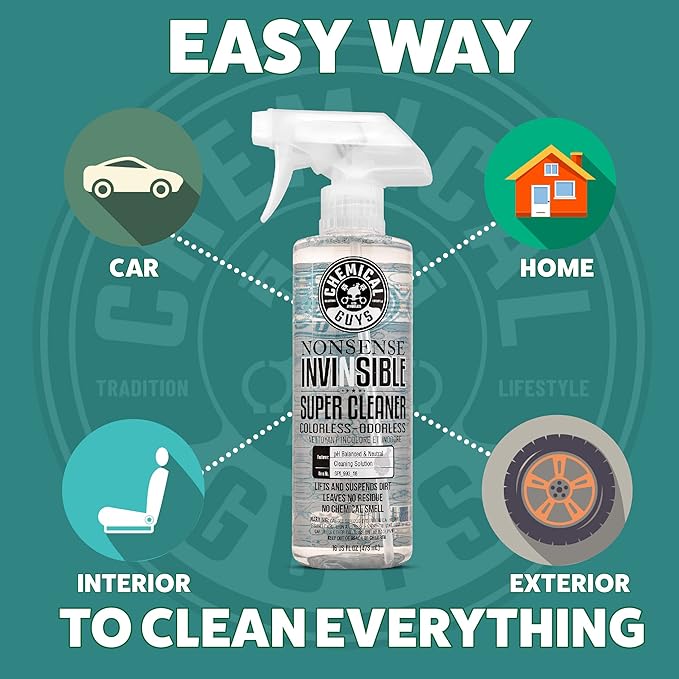 Chemical Guys Nonsense, Odorless Cleaner For Car Interior and Exterior All Purpose Cleaning Spray for Vinyl, Rubber, Plastic,