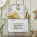 Hanging Storage Baskets Metal Wall Baskets for Mail, Files, Books & Accessories, Wall-Mounted Organizer for Entryway, Kitchen