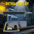 ARANA 35% VLT 20" × 25FT Ceramic Car Window Tint Film, Heat Resistant & 99% UV Blocking Privacy Protection