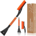DMJN [2026 Upgraded 27'' Snow Brush and Ice Scrapers for Car Windshield [One-Wipe Clean] Detachable Snow Brush for Car with Ergonomic Foam Grip for Cars, Trucks, SUVs