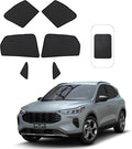 Front Side Half Window Shade Foldable Custom Fit for Ford Escape 1.5L SE AWD 2020-2026 Car Window Shades for Side Window Sun Shade UV Protection Heat Insulation for Sleeping 6PCS
