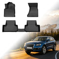 Floor Mats for Audi Q5 2009-2011 2012 2013 2014 2015 2016 2017, TPE 2010 Q5 Floor Mats 1st & 2nd Row,Waterproof Summer Winter Non-Slip All Weather Floor Liners Car Accessories