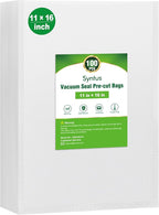 Syntus Vacuum Sealer Bags for Food, 100 Count Gallon 11" x 16" Commercial Grade PreCut Bag, BPA Free Food Vac Bags for Storag