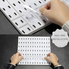MULSAME Pegboard Combination Kit, Wall Mounted Storage Set with 4 Pegboards & 14 Accessories Hanging, White Peg Boards Organi