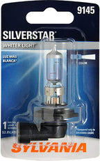 SYLVANIA - 9145 SilverStar Fog Light Bulb - High Performance Halogen Headlight Bulb, Brighter Downroad with Whiter Light (Con