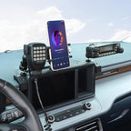 Aunginsy Dashboard Phone Holder Compatible with Ford Maverick 2022 2023 2024, Car 8-inch Navigation Screen Upper Panel Fixed Clip with Mobile Phone Stand/Walkie Talkie Bracket/Radio Mount Accessories
