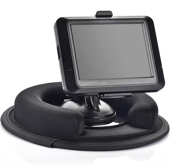 Portable Weighted Dash Mount Holder for Tomtom Garmin GPS Devices, Black Bean Bag Anti-Slip Dashboard Mount for Car
