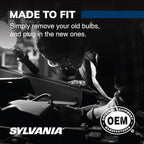 SYLVANIA - H1 SilverStar - High Performance Halogen Headlight Bulb, High Beam, Low Beam and Fog Replacement Bulb, Brighter Downroad with Whiter Light (Contains 2 Bulbs)