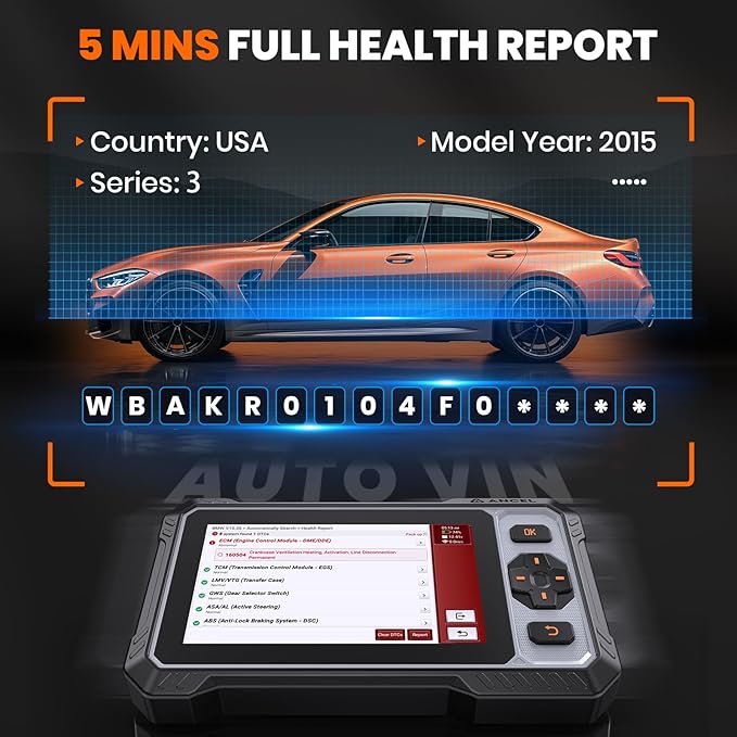 ANCEL FX6000 Bidirectional OBD2 Scanner - ABS, SRS, Transmission & Engine, Car Scanner Diagnostic Tool with Oil/EPB/BMS/SAS