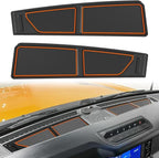 Auovo Dash Cover Tray Fit for Ford Bronco Accessories 2026 2025 2021 2022 2023 2024 Anti-Slip Silicone Dashboard Compartments