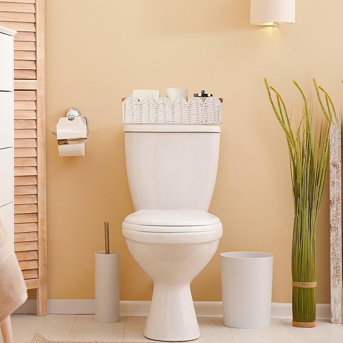 Toilet Paper Storage Basket Bathroom Counter Organizer Wicker Baskets for Organizing Cute Basket for Bedroom Nursery Room Kit