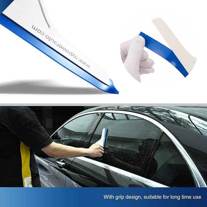 EHDIS Window Tint Tools Vinyl Wrap Tool Kit With Vinyl Squeegee,Vinyl Wrap Stick,Wrapping Paper Cutter, Utility Knife and Blades for Car Wrapping,Wallpaper Installation