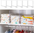 Yieach 6 Pack Clear Acrylic Shelf Divider for Closet Organization - 9.2″ Tall Closet Dividers for Wood Shelves,Cupboard,Verti