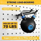 ELEAD 200-Piece Extra Thick Pegboard Hooks Set, 1/4" Heavy Duty Black Peg Board Organizer Accessories, Metal Pegboard Accesso