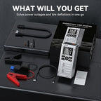Car Battery Jump Starter with Air Compressor - 4500A Battery Jumper Starter Portable (9.0 Gas/8.0L Diesel) with 150PSI Tire