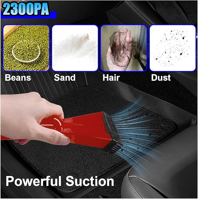 Car Vacuum Cleaner, DC 12V Multi-Purpose Automotive Wet and Dry Vacuum with 3 Nozzles, Portable Handheld Vehicle Interior Dus