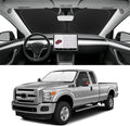 Custom Fit Windshield Sun Shade for Ford F250 F350 F450 2008-2016, Blocks UV & Heat, Front Window Sunshade Accessories, Easy Fold & Store Keep Your Car Cooler