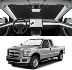 Custom Fit Windshield Sun Shade for Ford F250 F350 F450 2008-2016, Blocks UV & Heat, Front Window Sunshade Accessories, Easy Fold & Store Keep Your Car Cooler