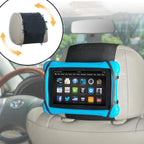 Car Headrest Holder Swivel Car Headrest Mount Silicon Holder for 7-10 Inch Fire Tablets
