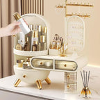 Makeup Organiser Storage Large Capacity Dressing Case Makeup Organizer, Cosmetic Storage Organizer with Drawers, Cabinet,Brus