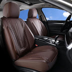 Coverado Car Seat Covers Full Set, Front Seat Cover and Back Seat Covers for Cars, Faux Leather Waterproof Seat Covers, Car S