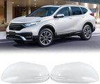 Left and Right Side Mirror Cap Covers With Trun Signal Compatible With 2017-2022 Honda CR-V CRV,2016-2022 Honda HRV HR-V Side Outer Rearview Wing Mirror Cap White Replace#76201-T1W-A01(2PC)