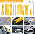 GOOACC 13PCS Nylon Trim Removal Tool Set for Bumper Fastener Rivet Clips Car Door Clip Panel Audio Video Dashboard Dismantle 