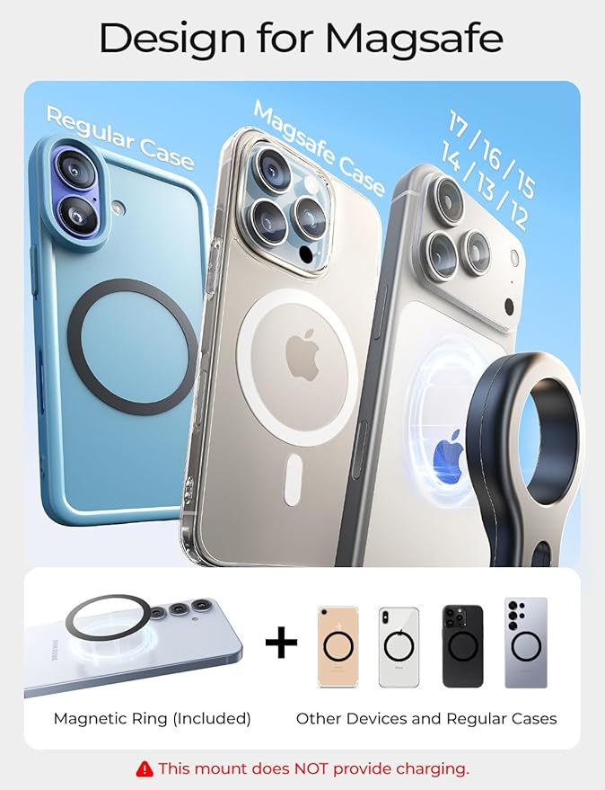 LISEN for MagSafe Car Mount, 2026 Magnetic Phone Holders for Your Car Air Vent Phone Mount, Hands Free Cell Car Phone Holder Accessories for Men Women fit iPhone 17 17e 16 15 14 13 12 Pro Max Kids