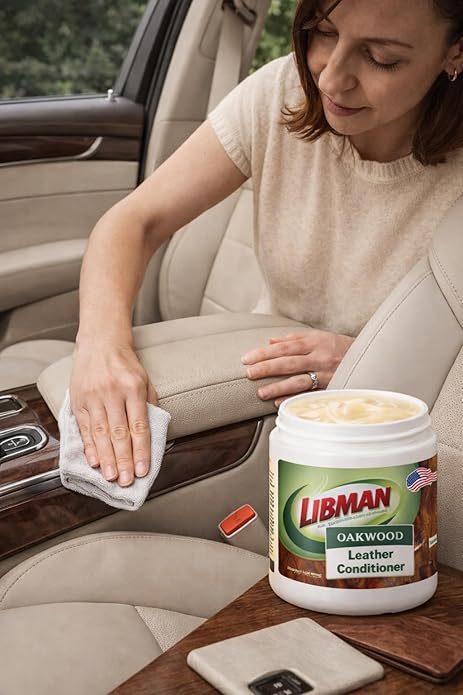 Tribello Libman Oakwood Leather Conditioner 16 oz – Hydrates & Conditions Leather – Helps Repel Moisture & Stains – For Saddl
