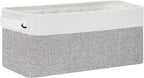 Bidtakay Small Bins for Organization Fabric Baskets for Toilet Paper Storage [4-Pack] Collapsible Narrow Baskets for Towels S