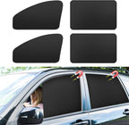 Car Curtains for Side Window - 4 Pcs Privacy Sun Shades Magnetic 100% Block Light Car Window Covers with Cooler Feeling (dexterous, 4pcs)