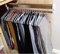 Pull Out Clothes Rail Extendable Pull Out Closet Rod - Wardrobe Pull-Out Trousers Rack, Extendable Clothes Rail for Closet, P