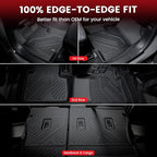 LASFIT Floor Mats & Seatback & Cargo Mats for Subaru Forester 2025-2026 (Not Fit Hybrid & 2025 Wilderness), All Weather TPE Custom Fit Floor Liners for Forester 2025-2026 Gas Backrest and Trunk Mat
