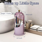 Dustproof Toothbrush Holders with Cover, Rotating Electric Toothbrush and Toothpaste Holder for Bathroom Countertop, 3 Slots 