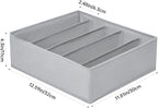 4 Packs Wardrobe Clothes Organizer,5 Grids Washable Portable Closet Organizer Storage Box Foldable Closet Drawer Organizer fo