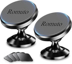 【 2-Pack 】 Magnetic Phone Holder for Car Dashboard【Strong Magnet】iPhone Magnetic Phone Mount for Car Phone Holder 【4 Metal Plate】Cell Phone Holders for Your Car Mount for iPhone 17 Pro Max Air 16 15