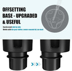 Upgraded Car Cup Holder Expander Adapter with Offset Adjustable Base, Compatible with Yeti 14/24/36/46oz Ramblers, Hydro Flas